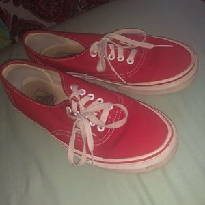 Red Low Top Vans